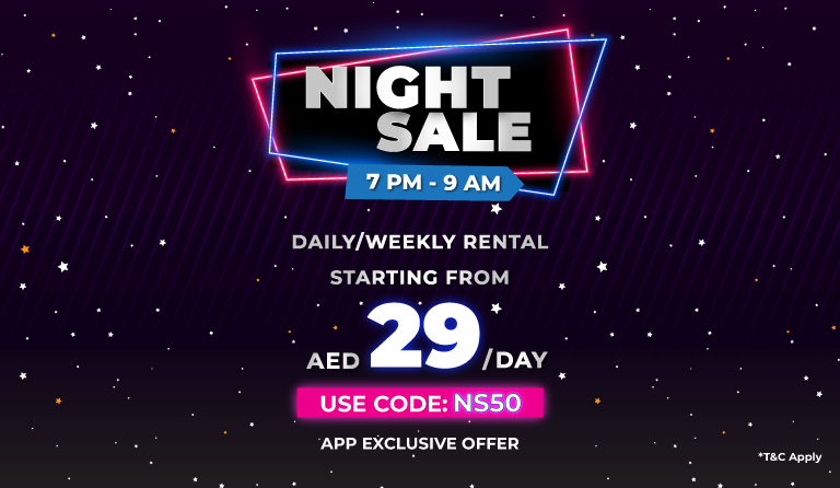 Night sale, Night sale in UAE, Car rental deals, car sale