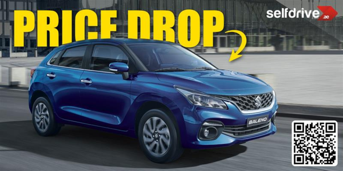 Major Price Drop on Suzuki Baleno at Selfdrive UAE – Now at AED 999/Month!