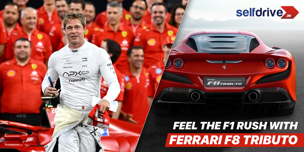 Feel the F1 Rush: Channel Your Inner Brad Pitt with Ferrari F8 Tributo from Selfdrive