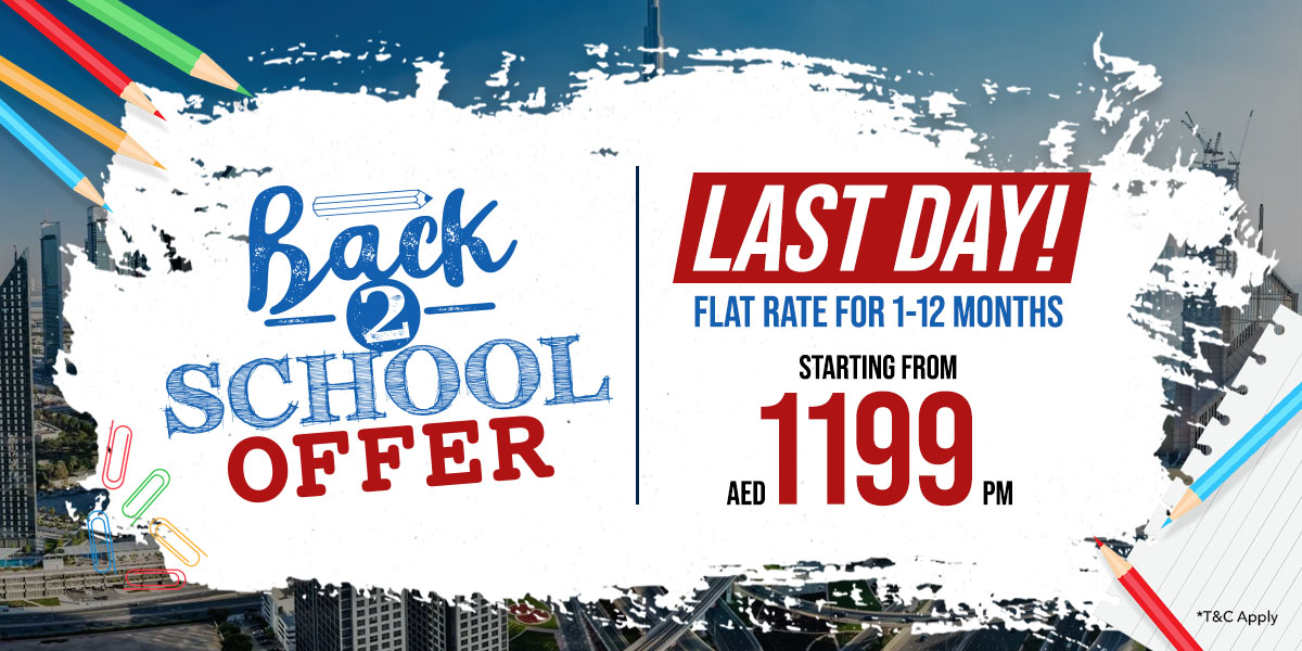 24 Hours Left to Avail Back-2-School Offer - Enjoy Flat Rates for 1-12 Months