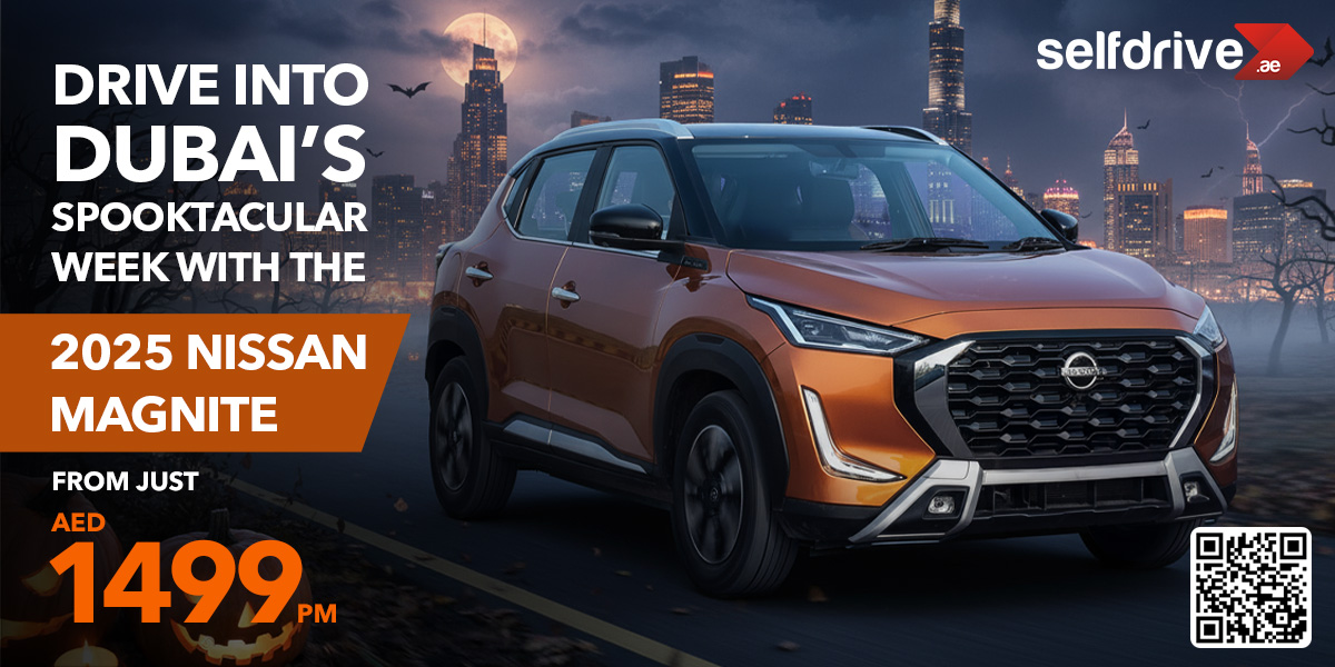 Drive Into Dubai’s Spooktacular Week with the 2025 Nissan Magnite - Rent It for Just AED 1499/month on Selfdrive.ae!