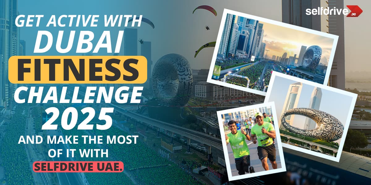 Image promoting the Dubai Fitness Challenge, encouraging active participation in fitness activities across the city.