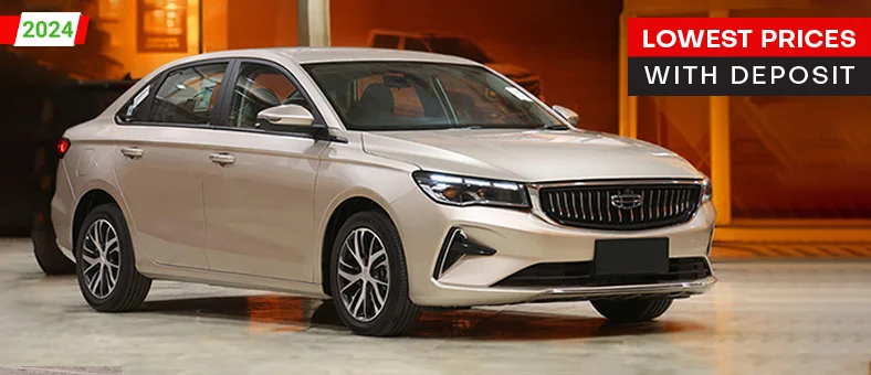 Geely Emgrand 2024 available for monthly car hire in the UAE with Selfdrive