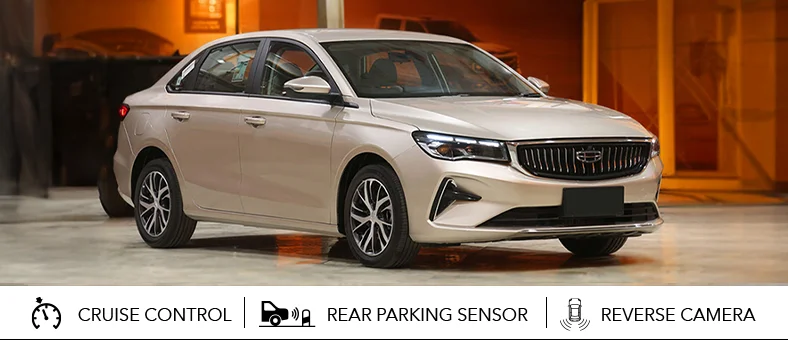 Geely Emgrand 2024 available for monthly car hire in the UAE with Selfdrive