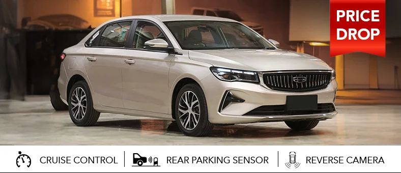 Geely Emgrand 2024 available for monthly car hire in the UAE with Selfdrive